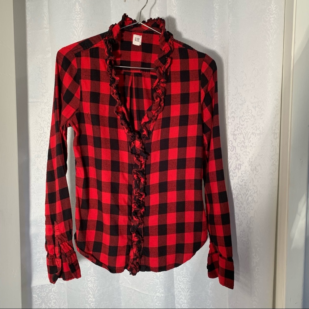 GAP FLANNEL SHIRT-Size: XS